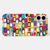丸カラフルい長方形の抽象芸術パターン Case-Mate iPhoneケース (裏面 (横))