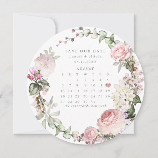 丸カレンダー日付の保存 シーズンカード (正面)