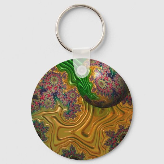 丸キーリングで浮いているだけ キーホルダー (正面)