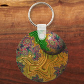 丸キーリングで浮いているだけ キーホルダー (正面)