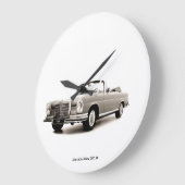 丸クラシック（大）壁時計用の自動車イメージ ラージ壁時計 (傾斜)