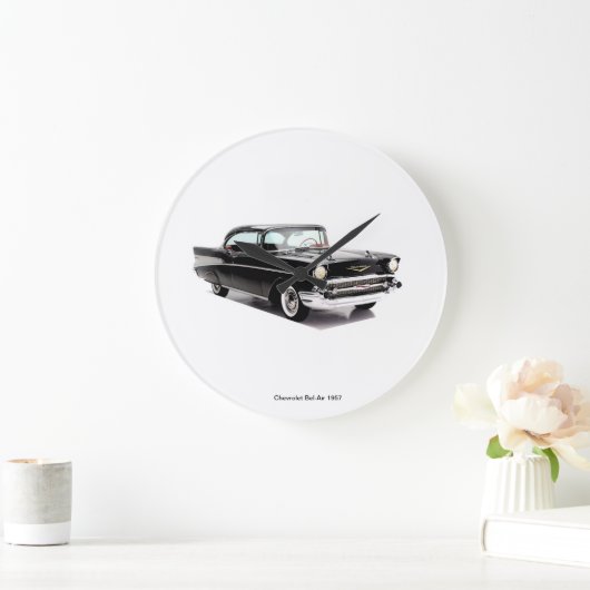 丸クラシック(大)壁時計用の自動車イメージ ラージ壁時計 (ホーム)