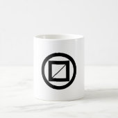 丸コーヒーマグの木材の測定 コーヒーマグカップ (中央)