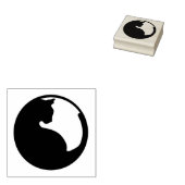 丸ゴム印の猫 ラバースタンプ (押印)
