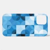 丸シームレス:抽象芸術ブルーヴィンテージ Case-Mate iPhoneケース (裏面 (横))