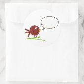 丸シールで大丈夫空白のだ ラウンドシール (バッグ)