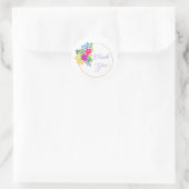 丸ステッカーありがとう ラウンドシール (バッグ)