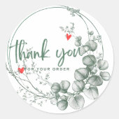 丸ステッカーご注文ありがとうございます ラウンドシール (正面)
