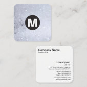 丸スポットモノグラム – シャボン玉 スクエア名刺 (正面/裏面)