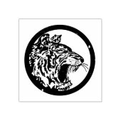 丸タイガーヘッド ラバースタンプ (インプリント)