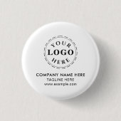 丸パーソナライズされたボタン – テキストとロゴの追加 缶バッジ (正面)