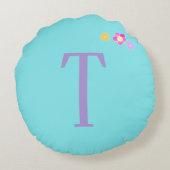 丸パーソナライズされた一角枕 ラウンドクッション (裏面)