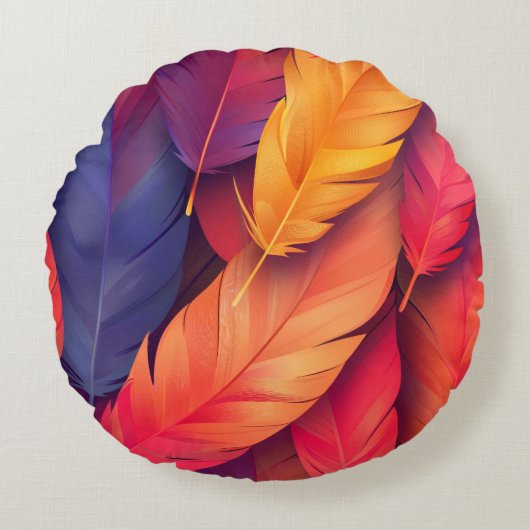 丸パーソナライズされた枕16"ホームアクセント ラウンドクッション (正面)