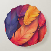 丸パーソナライズされた枕16"ホームアクセント ラウンドクッション (裏面)