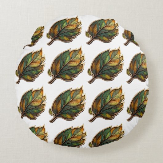 丸パーソナライズされた枕 |カスタムホームデコル ラウンドクッション (正面)