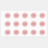 丸パーソナライズされた業ロゴ一括ラベル ラベル (シート)
