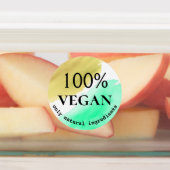 丸ビーガン水彩食品 ラベル (貼付)