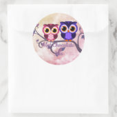 丸フクロホットチョコレートラベル ラウンドシール (バッグ)