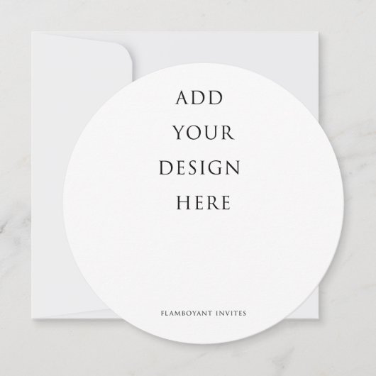 丸メニュー5.25インチx 5.25インチ/ 13.3 x 13.3 cm 招待状 (正面)
