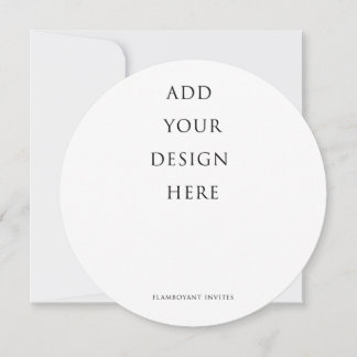 丸メニュー5.25インチx 5.25インチ/ 13.3 x 13.3 cm 招待状
