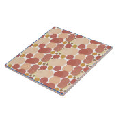 丸モダンミニマルピンク赤バブルデザイン タイル (側面)