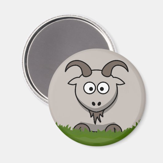 丸ヤギ マグネット (正面/裏面)
