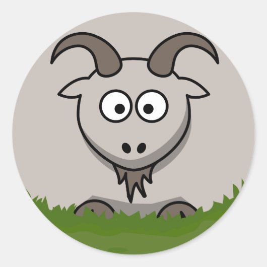 丸ヤギ ラウンドシール (正面)