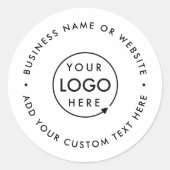 丸ロゴステッカー | ビジネス ブランド ラベル シール (正面)