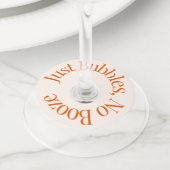 丸ワイングラスラベル、標準マット ワイングラスタグ (クローズアップ)