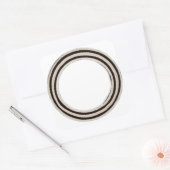 丸付きリングや輪シール スクエアシール (封筒)