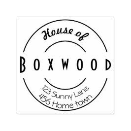 丸付き名家 セルフインキングスタンプ