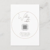 丸写真ミニマルなエンクロージャカーの日付を保存 エンクロージャーカード (裏面)