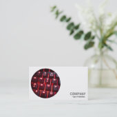 丸写真 – 照光式キーボード 名刺 (スタンド正面)