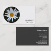 丸写真 – 白デイジー03 名刺 (正面/裏面)