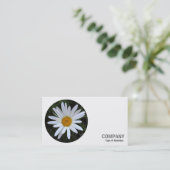 丸写真 – 白デイジー03 名刺 (スタンド正面)