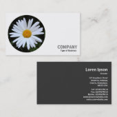 丸写真 – 白デイジー04 名刺 (正面/裏面)