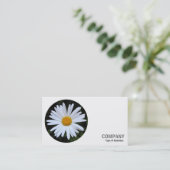 丸写真 – 白デイジー04 名刺 (スタンド正面)