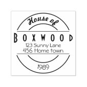 丸印の付いた名家 セルフインキングスタンプ (デザイン)