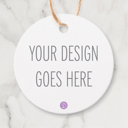 丸型のギフトタグ・恩恵タグの印刷（2”） フェイバータグ (正面)