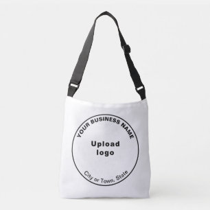 丸型のビジネスブランドがデザインされたショルダーバッグ クロスボディバッグ
