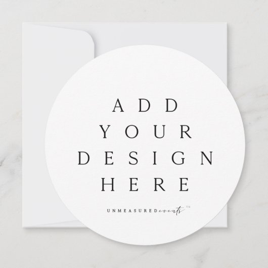 丸型または角型カード印刷 招待状 (裏面)