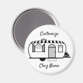 丸型キャラバントレーラーThunder_Cove マグネット (正面/裏面)