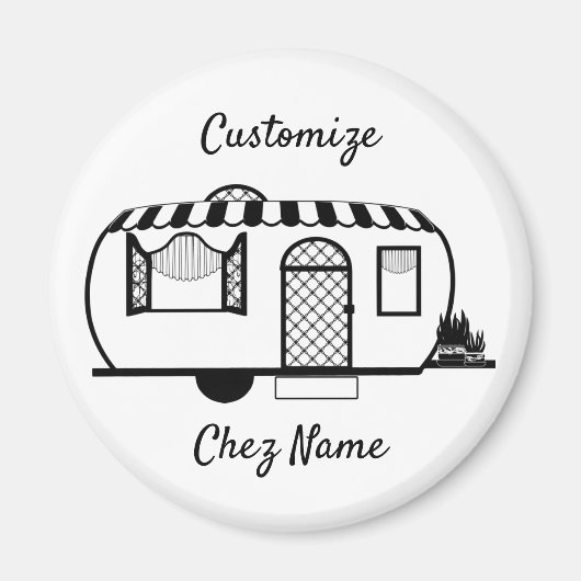 丸型キャラバントレーラーThunder_Cove マグネット (正面)