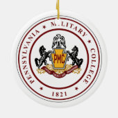 +丸型セラミックオーナメント(PMCシールロゴ付き) セラミックオーナメント (裏面)