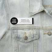 丸型ビジネスカスタムロゴスタッフ従業員 名札 (インサイチュ)