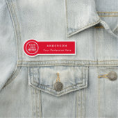 丸型ビジネスカスタムロゴスタッフ従業員 名札 (インサイチュ)