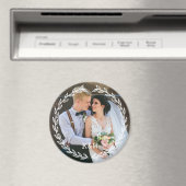 丸型ビンテージ額縁 モノグラム写真 マグネット (インサイチュ (食洗機))