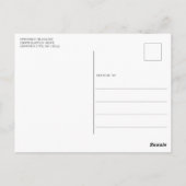 丸型フォトフレーム 卒業感謝 ポストカード (裏面)