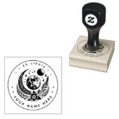 丸型フローラムーンexライブラススタンプ ラバースタンプ (押印)