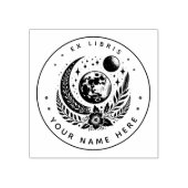 丸型フローラムーンexライブラススタンプ ラバースタンプ (インプリント)